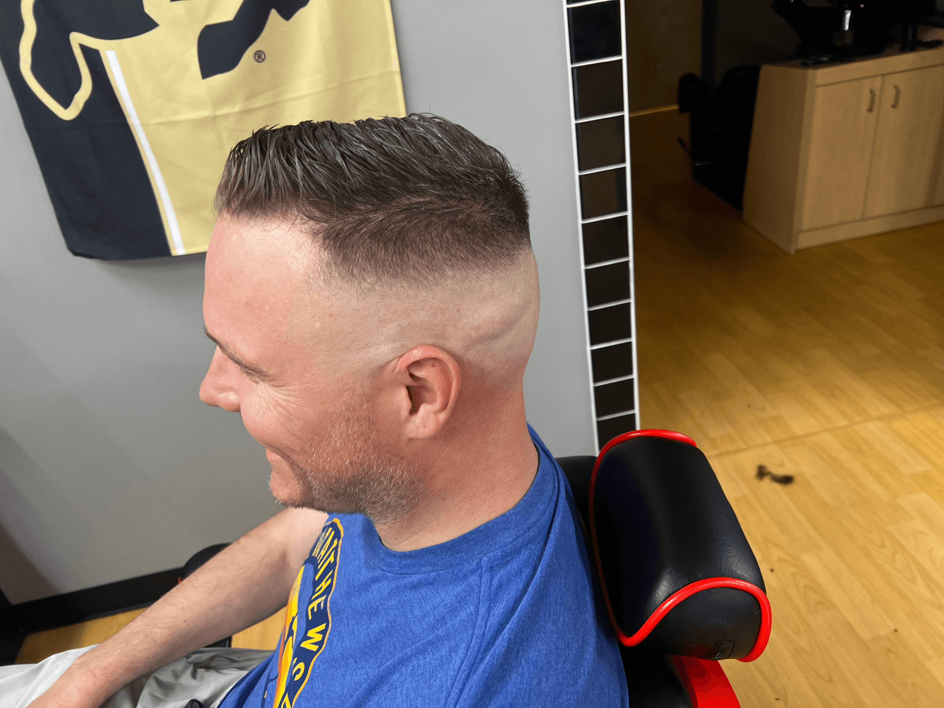 Classic Side Part with High Fade hairstyle