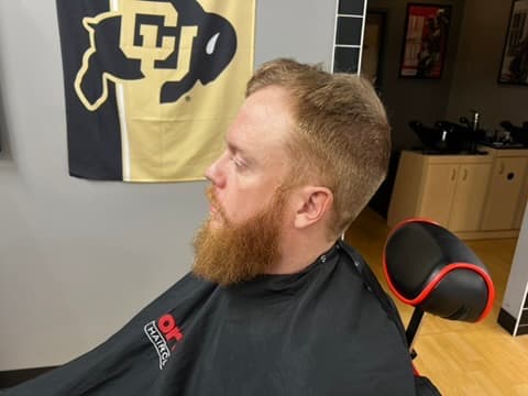 Modern styled haircut