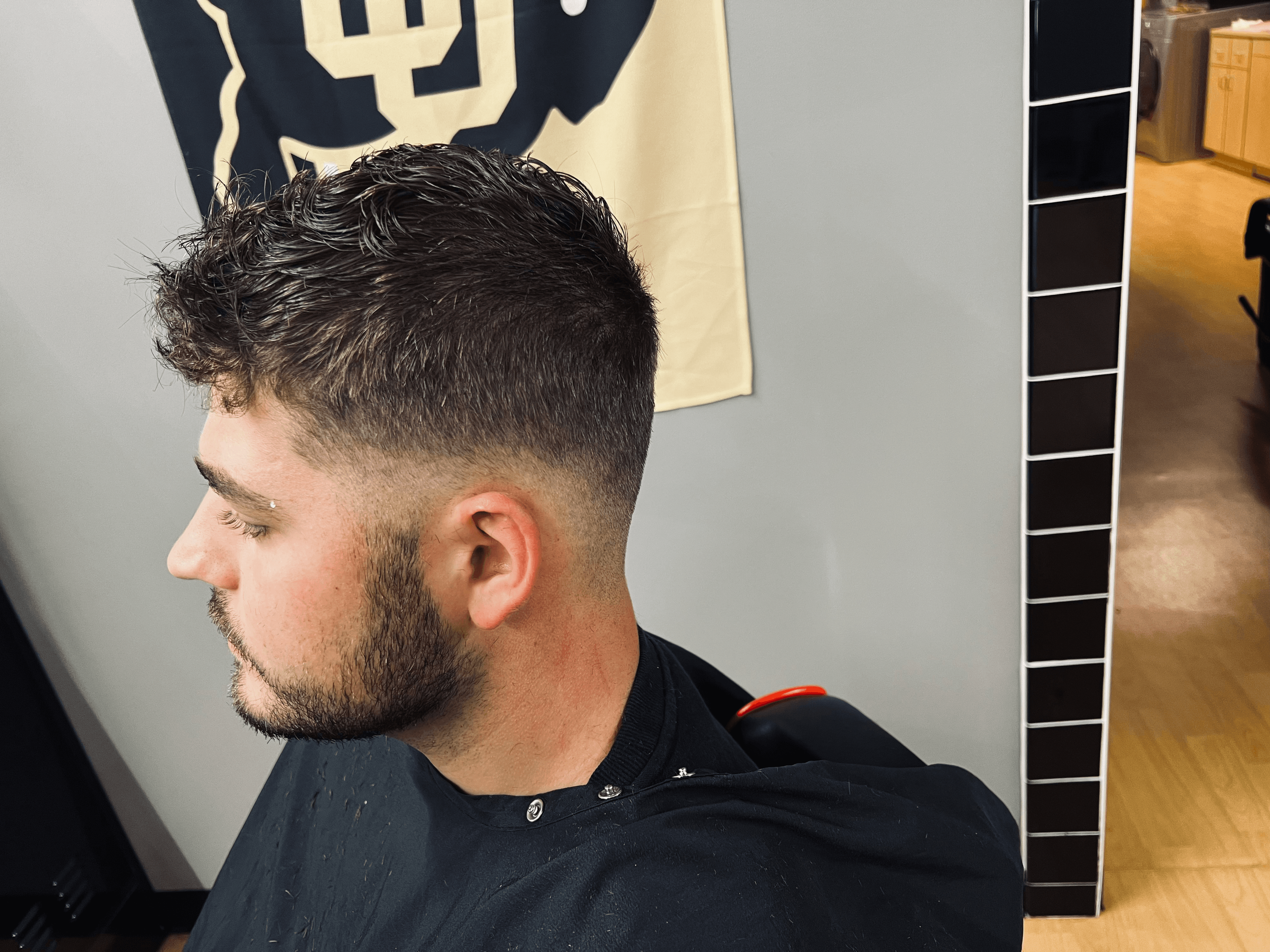 Textured Fringe with Mid Fade hairstyle